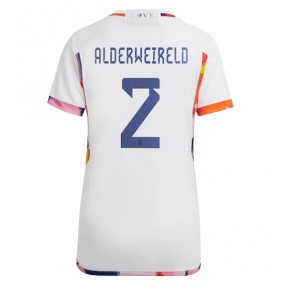 Belgien Toby Alderweireld #2 kläder Kvinnor VM 2022 Bortatröja Kortärmad